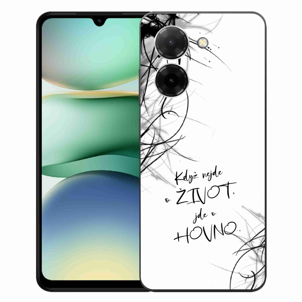 Gél borító mmCase a Xiaomi Redmi A5 (171.7x77.8x8.3mm) - vicces szöveg 16 fehér háttérrel