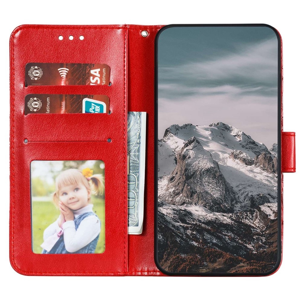 Mandala könyv tok Google Pixel 10 Pro/Pixel 10/9 Pro/9 - piros