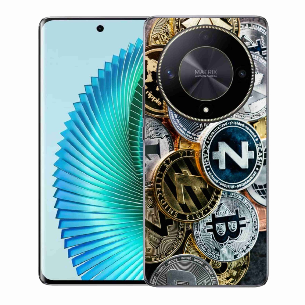 Gél borító mmCase a Honor Magic 6 Lite 5G számára - kriptovaluták