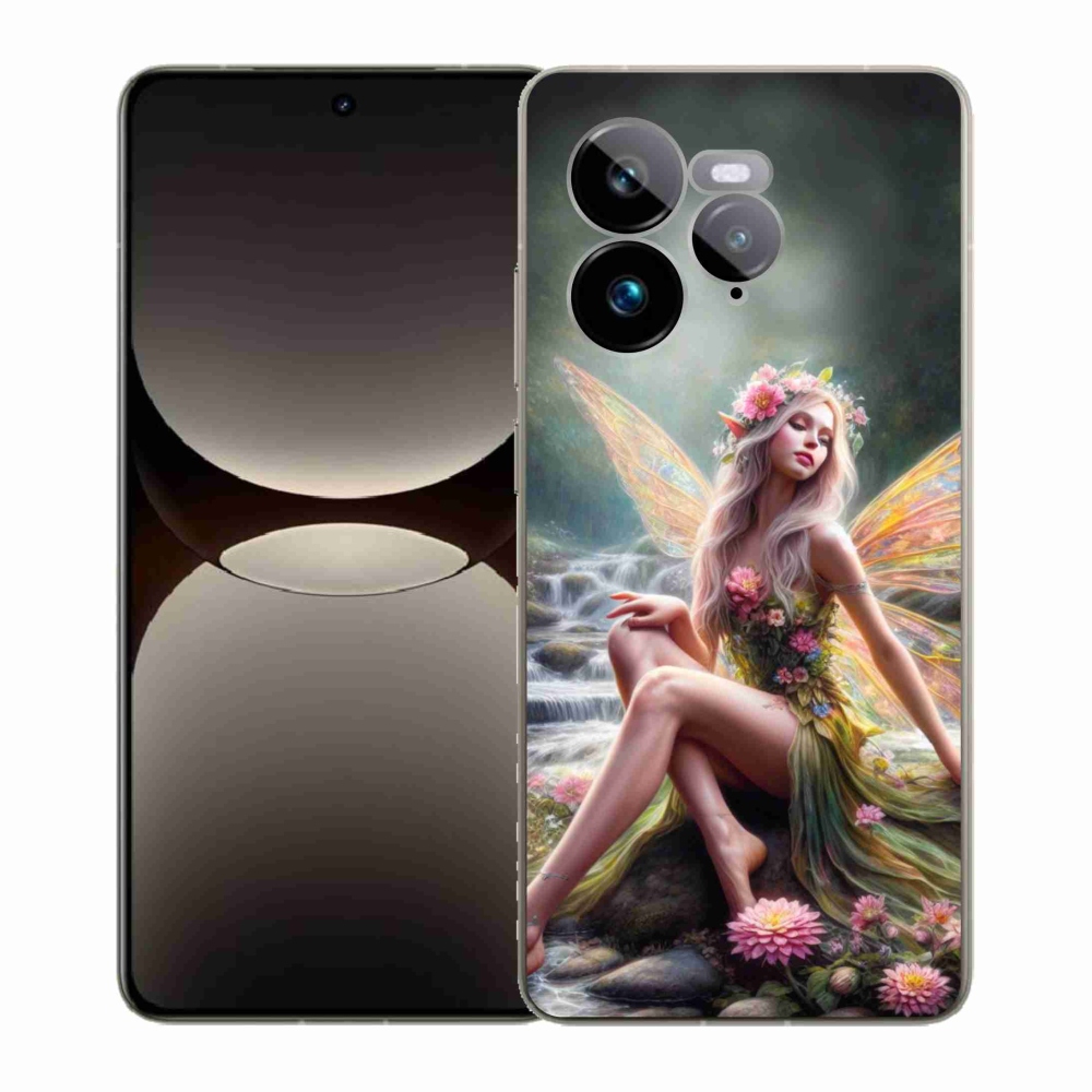 Gél borítás mmCase a Realme GT 7 Pro 5G számára - pillangó nő 1