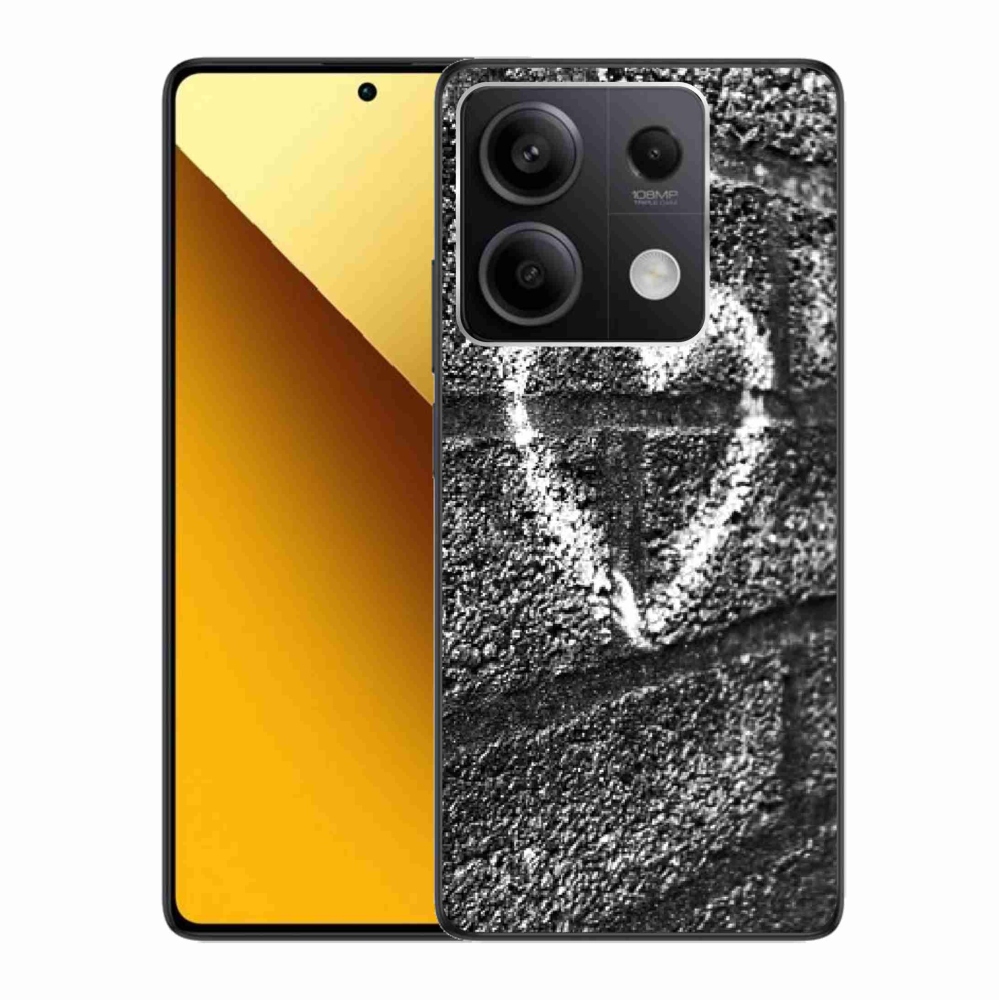 Gél borítás mmCase a Xiaomi Redmi Note 13 5G-hez - szív a falon