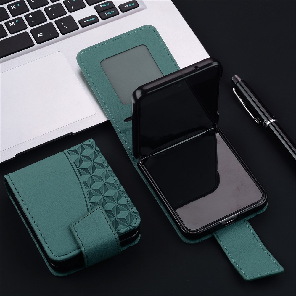 Gridy könyvtáska Samsung Galaxy Z Flip7 5G - zöld