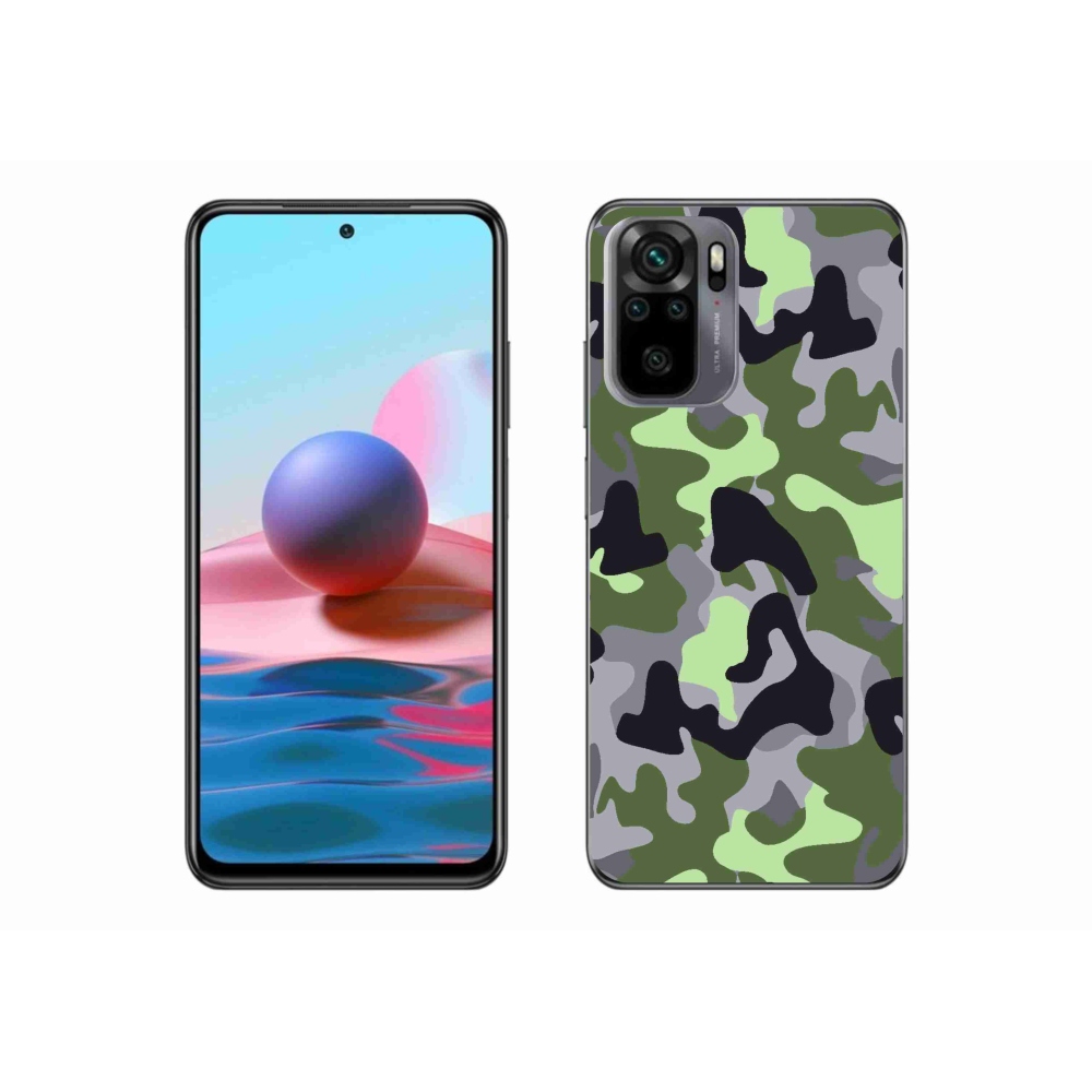 Gél borítás mmCase a Xiaomi Redmi Note 10 4G-hez - álcázó minta 7