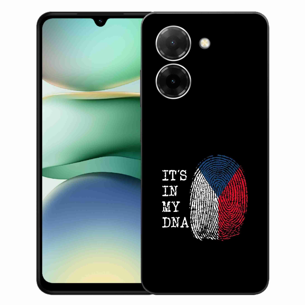 Gél borító mmCase a Xiaomi Redmi A5 (173.45x79.35x8.45mm) - zászlós ujjlenyomat fekete háttérrel