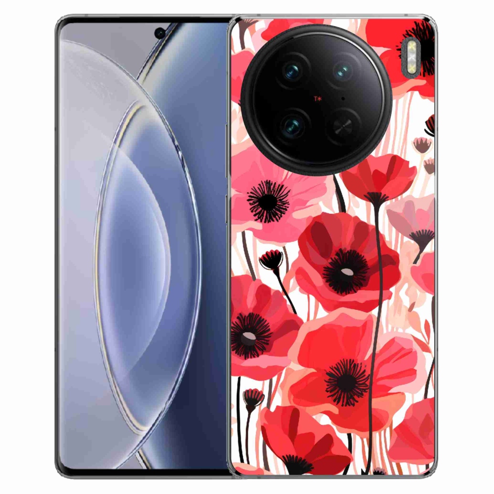 Zselés borítás mmCase a Vivo X90 Pro készülékhez - mákos 1