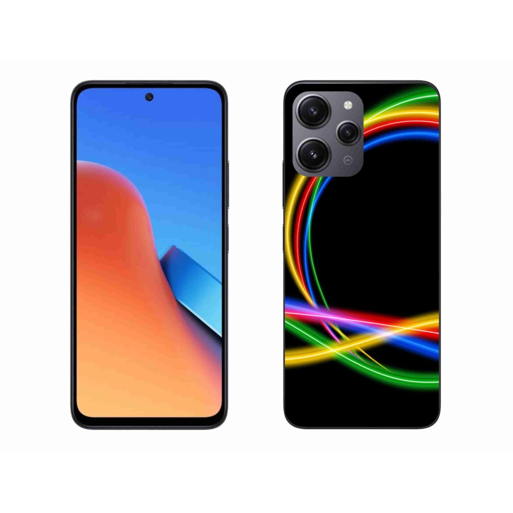 Gél tok mmCase a Xiaomi Redmi 12-hez - neon karikák