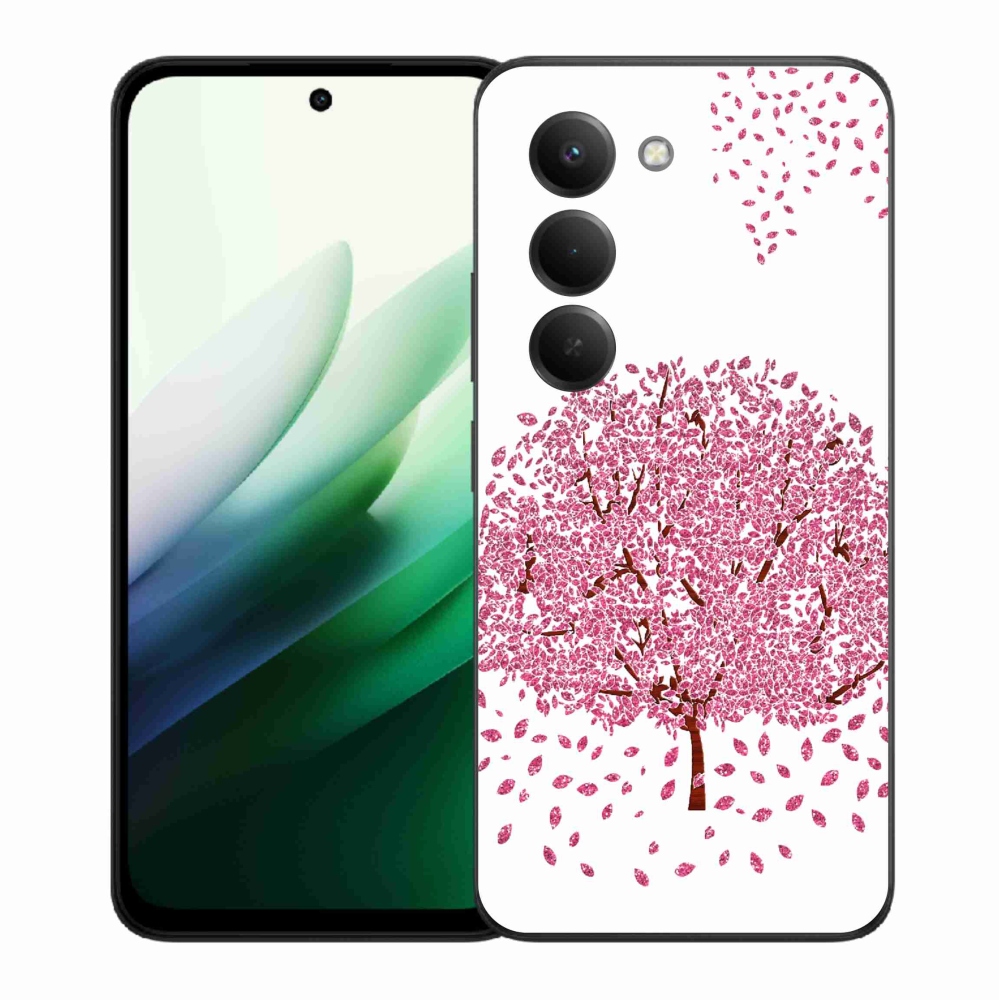 Gél borító mmCase a Xiaomi Redmi 15 5G-hez - rajzfilmfa levelekkel