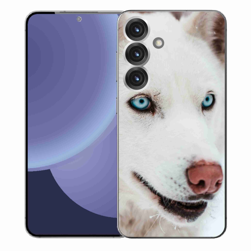 Zselés borítás mmCase Samsung Galaxy S25+ készülékhez - kutyaszemmel nézve