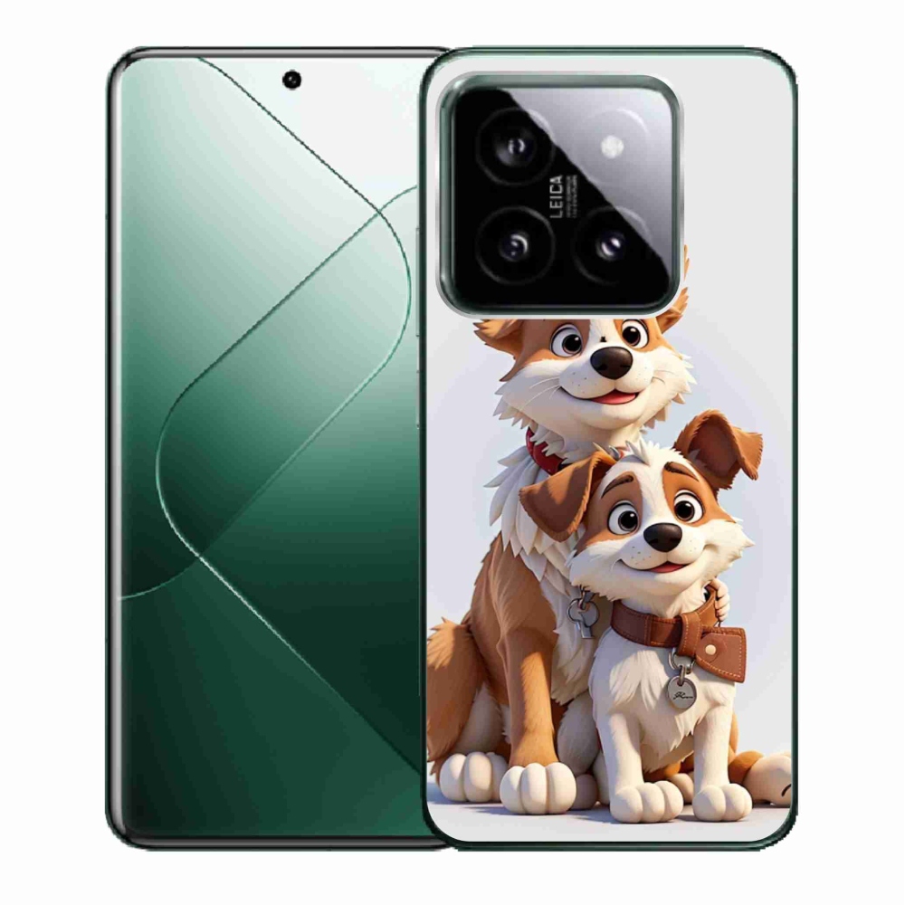 Gél borító mmCase a Xiaomi 14 - rajz kutyákhoz