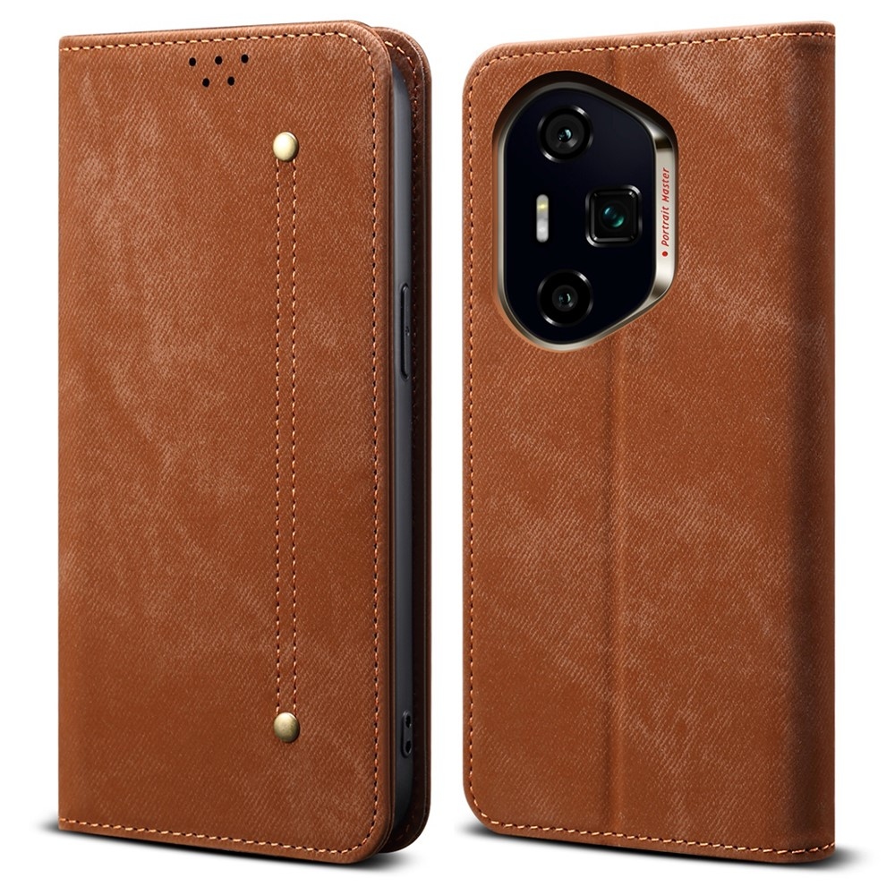 Jeanse könyvtáska Honor 400 Pro-hoz - barna