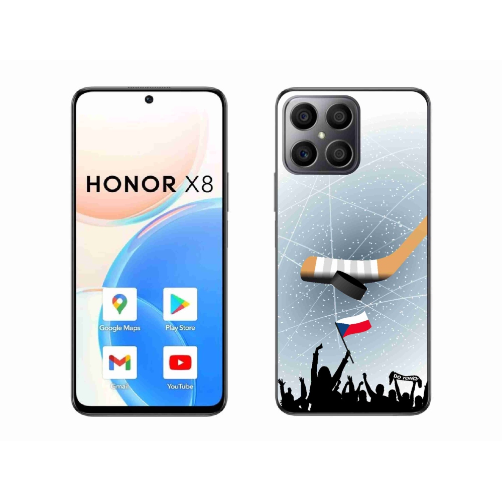 Gél borítás mmCase a Honor X8 4G-hez - hoki szurkolóknak