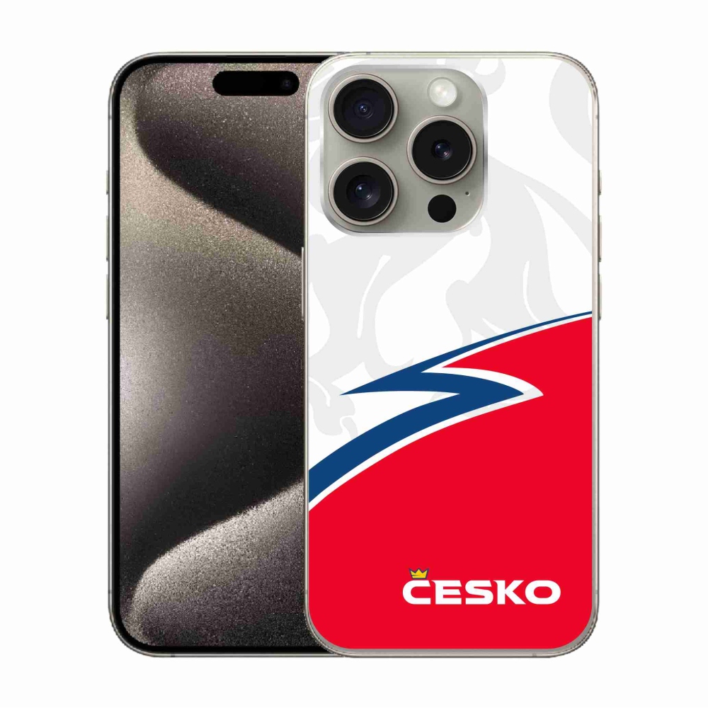 Zselés borítás mmCase iPhone 15 Pro készülékhez - Csehország 1
