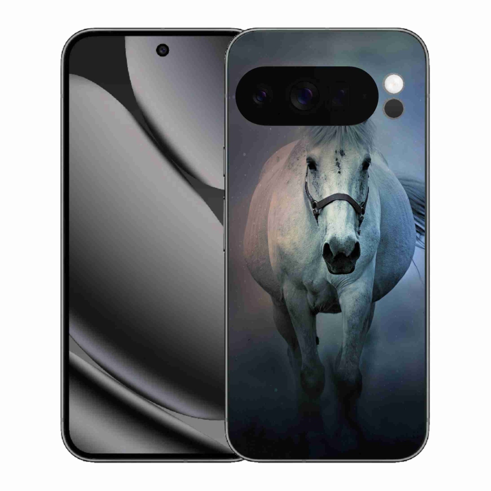 Gél borítás mmCase a Google Pixel 10 Pro XL-hez - futó fehér ló