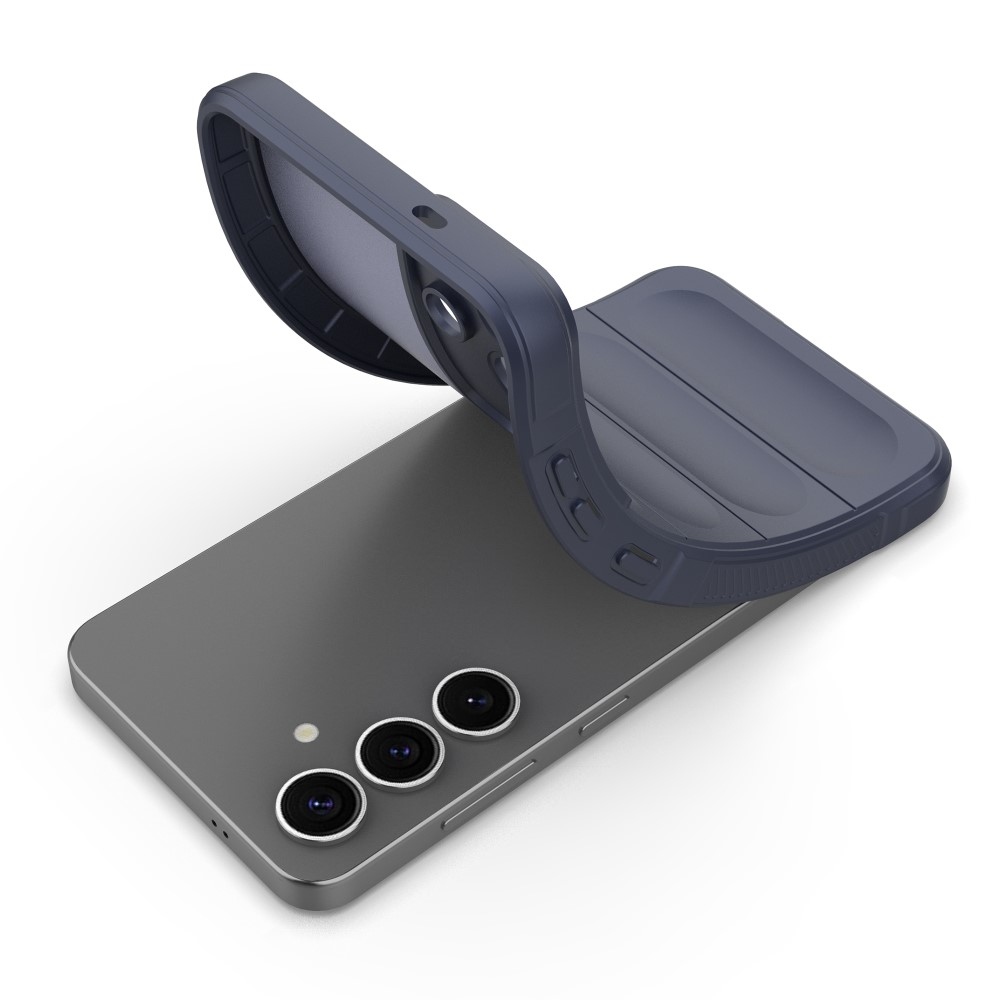 Rugg tartós zselés tok Samsung Galaxy S25 készülékhez - sötétkék