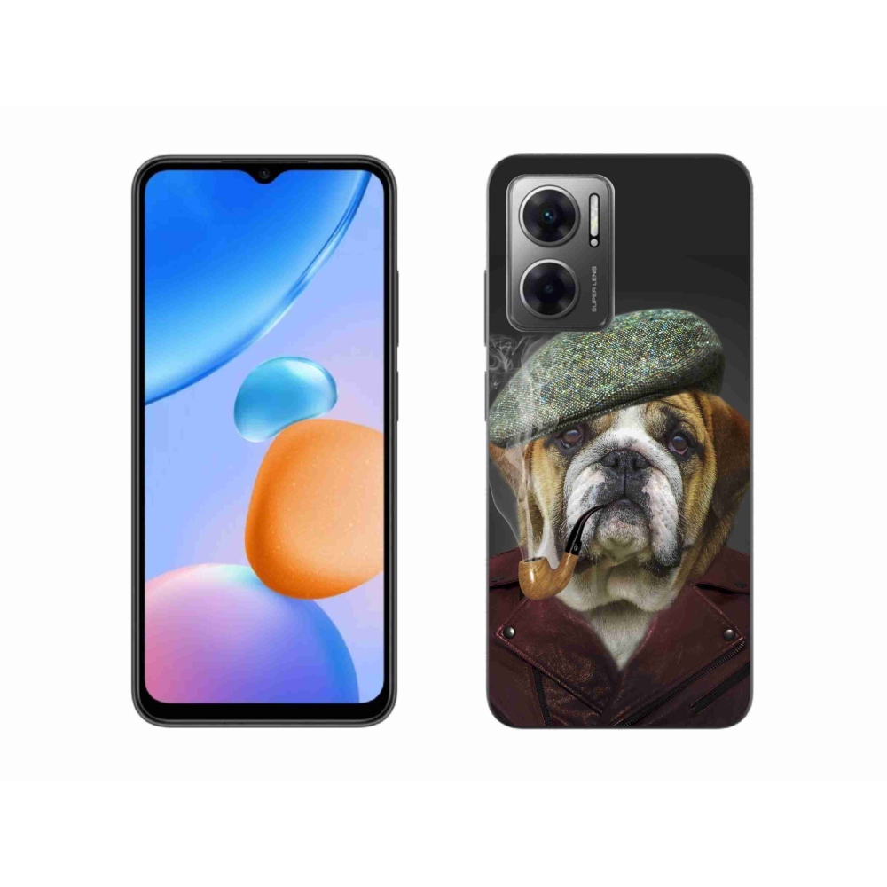 Gél borító mmCase a Xiaomi Redmi 10 5G-hez - kutya csővel