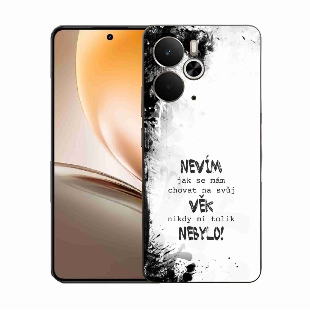 Gél borító mmCase a Realme 14 5G/14T 5G készülékhez - vicces szöveg 14 fehér háttérrel