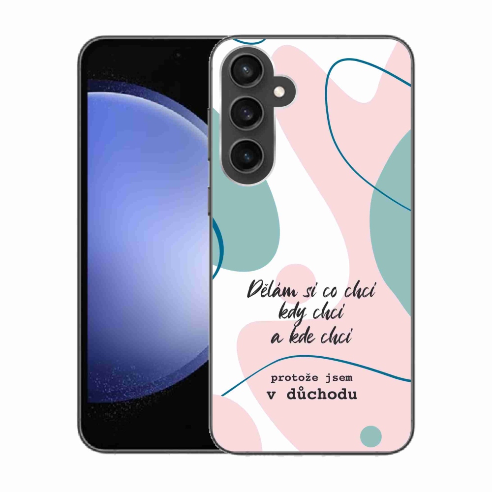 Gél borító mmCase Samsung Galaxy S23 FE - vicces szöveg 10 fehér háttér