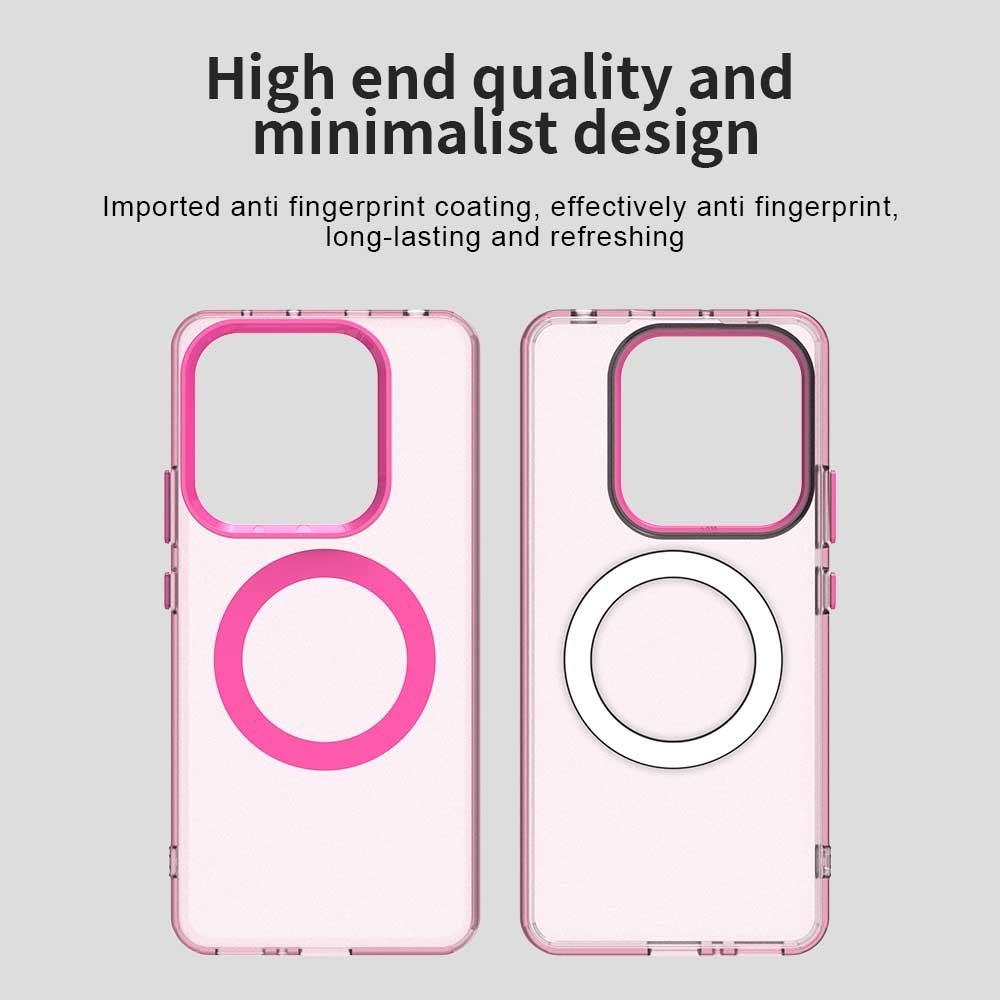 Candy zselés tok MagSafe-val a Xiaomi Redmi Note 14 5G-n - rózsaszínű