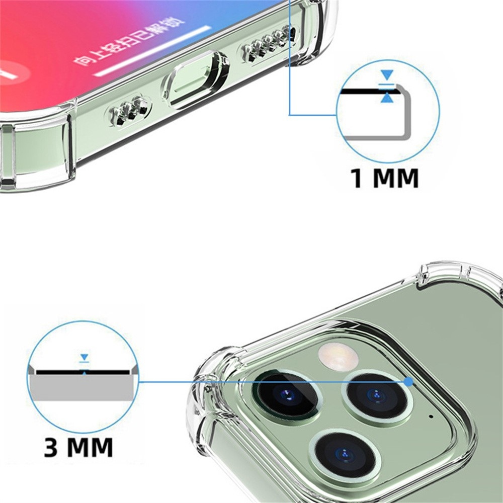 Átlátszó zselés tok megerősített sarkokkal Xiaomi 14T Pro számára - átlátszó