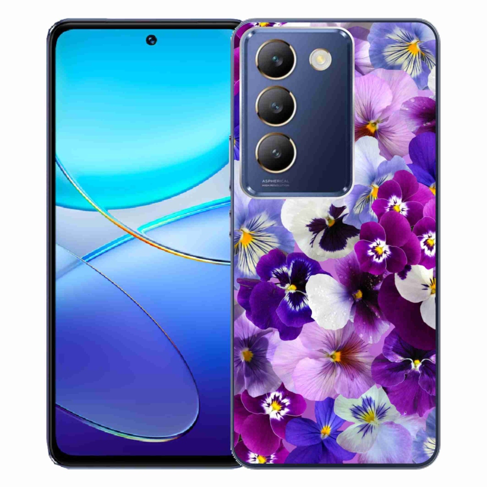 Gél borító mmCase a Vivo V40 SE 4G/5G készülékhez - virágok 9