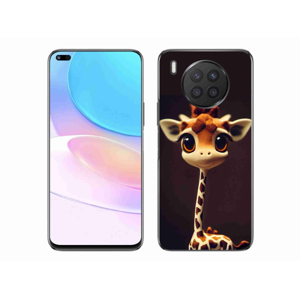 Gél borítás mmCase a Huawei Nova 8i készülékhez - kis zsiráf