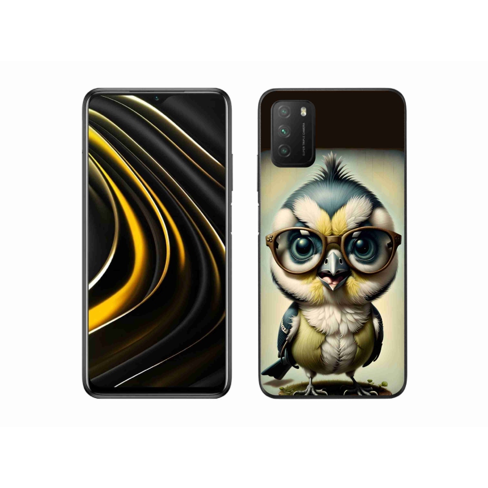 Gél borítás mmCase a Xiaomi Poco M3-hoz - kölyök szemüveggel