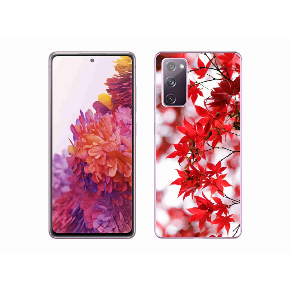 Zselés borítás mmCase Samsung Galaxy S20 FE - piros levelek