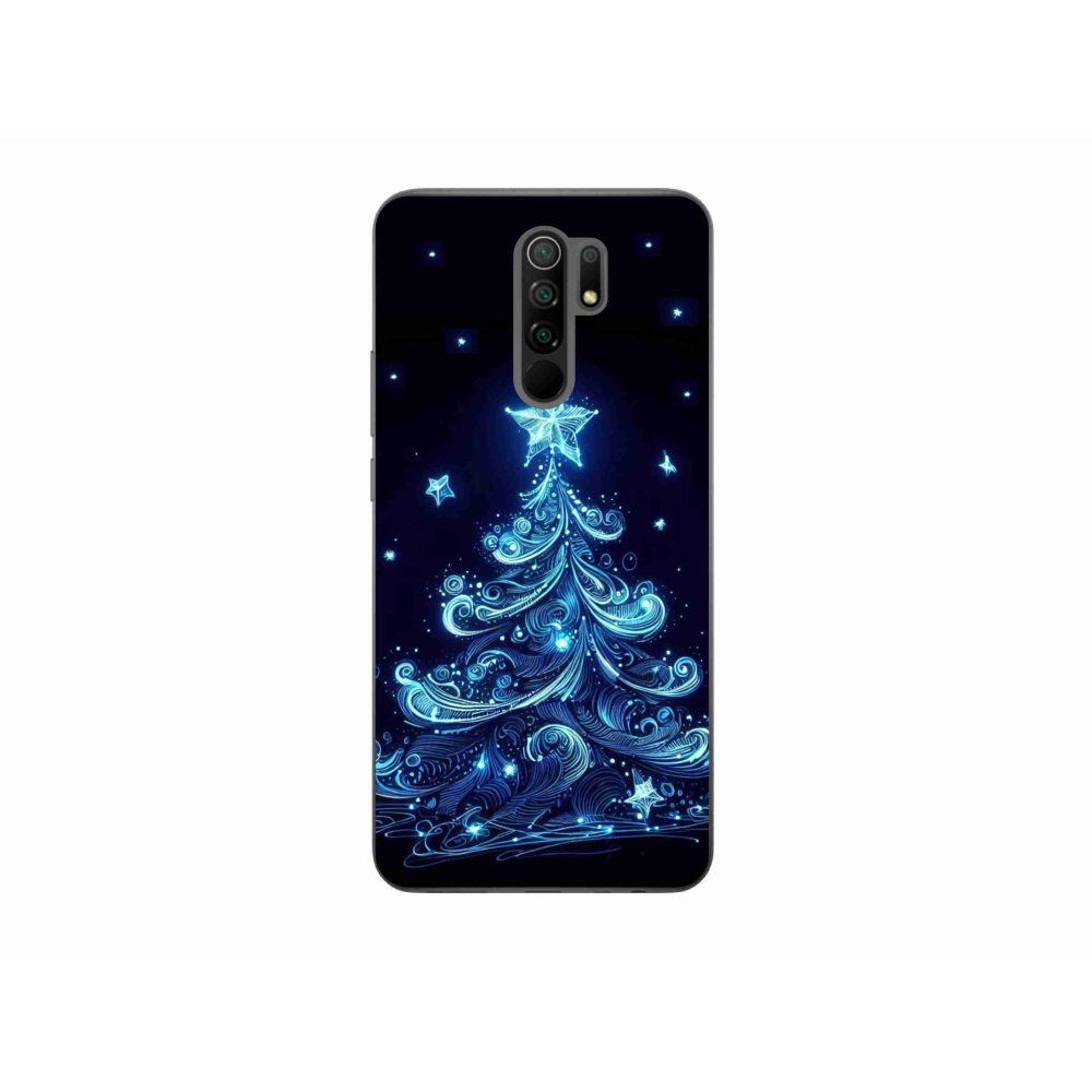 Gél borítás mmCase a Xiaomi Redmi 9-hez - neon karácsonyfa 4
