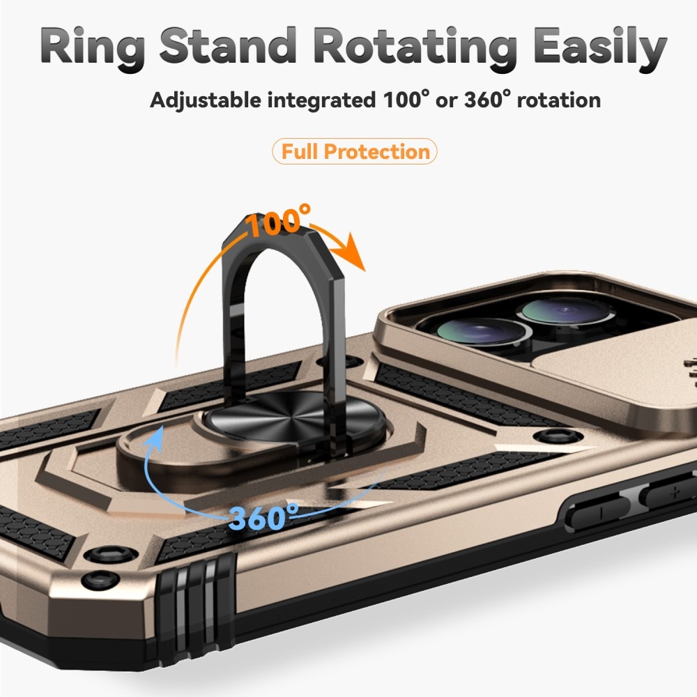Tartós csúszóborítás iPhone 16 készülékhez - arany