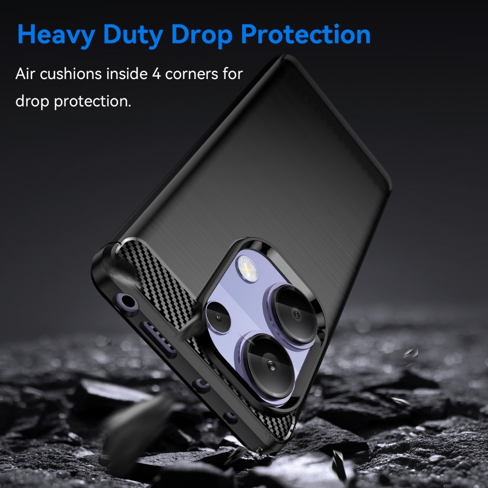 Szénálló zselés tok Xiaomi Redmi Note 13 Pro 4G/Poco M6 Pro - fekete