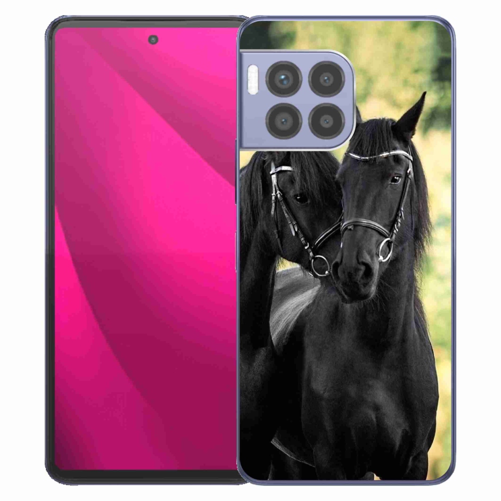 Zselés borítás mmCase a T-Mobile T Phone 2 Pro telefonhoz - két fekete ló