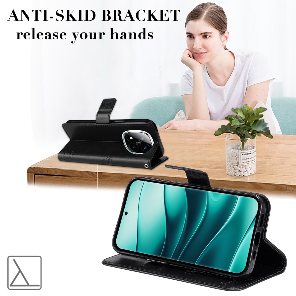 Fák könyve tok Xiaomi Redmi Note 14 Pro 5G/Poco X7 5G/Note 14 Pro+ 5G - fekete