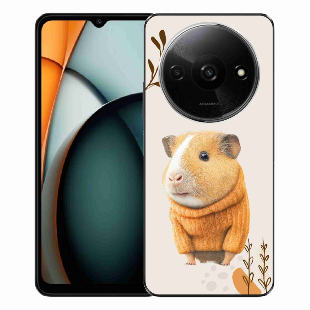 Gél borítás mmCase a Xiaomi Redmi A3-hoz - tengerimalac a pulóverben