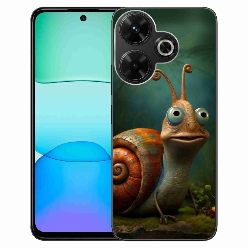 Gél borítás mmCase a Xiaomi Redmi 13 4G/Poco M6 4G - csiga számára
