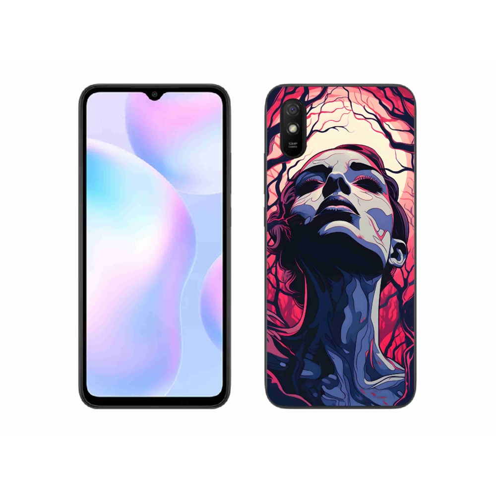 Gél borítás mmCase a Xiaomi Redmi 9A számára - absztrakt arc