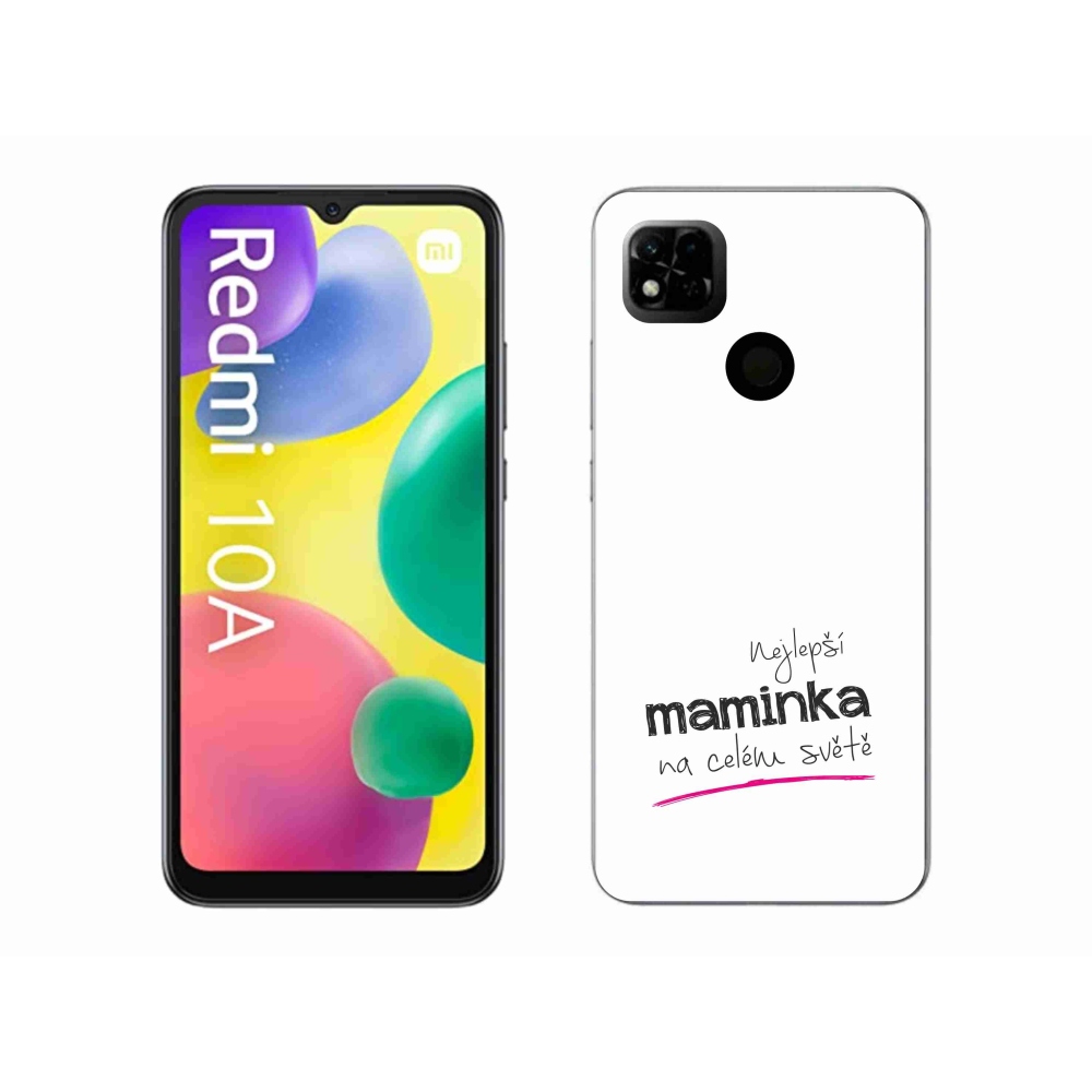 Gél borító mmCase a Xiaomi Redmi 10A - legjobb anya 4 fehér háttérrel