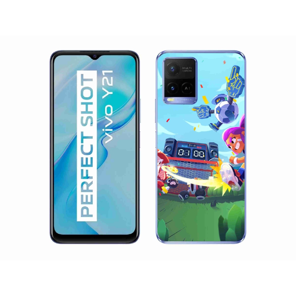 Gél borítás mmCase a Vivo Y21/Y21s/Y33s készülékhez - verekedős csillagok 1