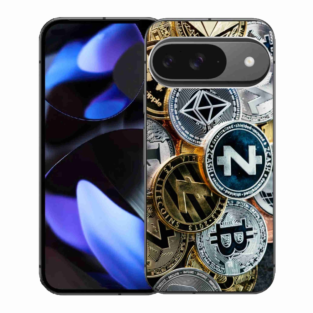 Gél borítás mmCase a Google Pixel 9/9 Pro számára - kriptovaluták