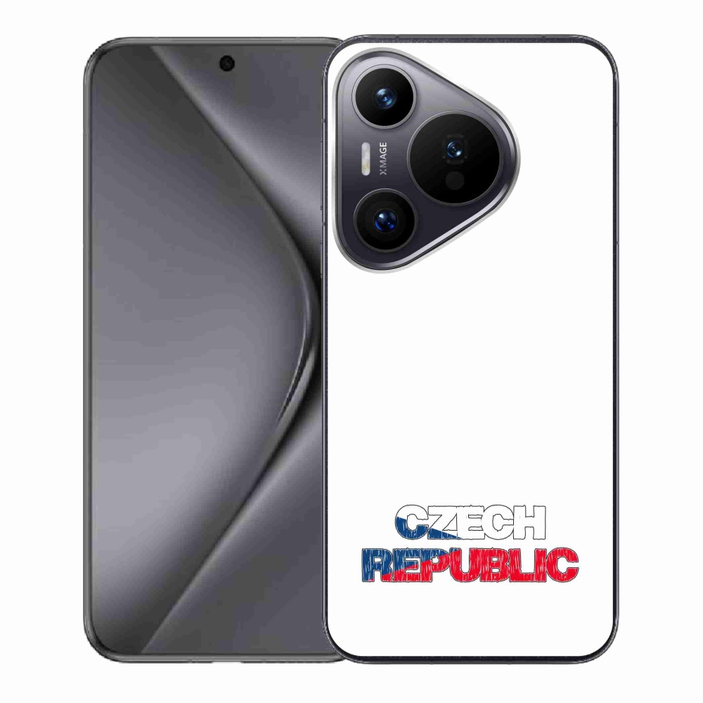 Gél borító mmCase a Huawei Pura 70 - Csehország fehér háttérrel