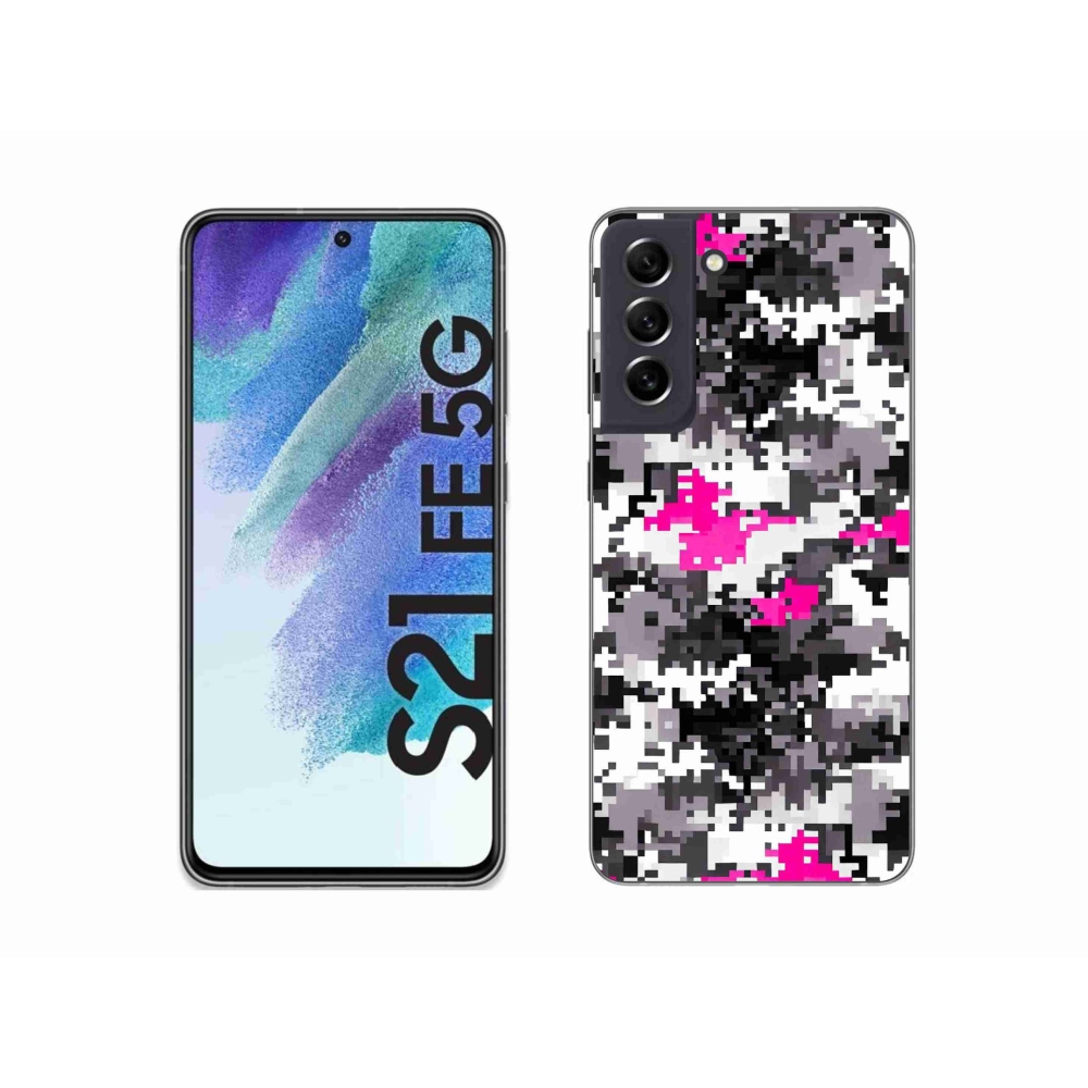 Zselés borítás mmCase Samsung Galaxy S21 FE 5G - terepszínű minta 4