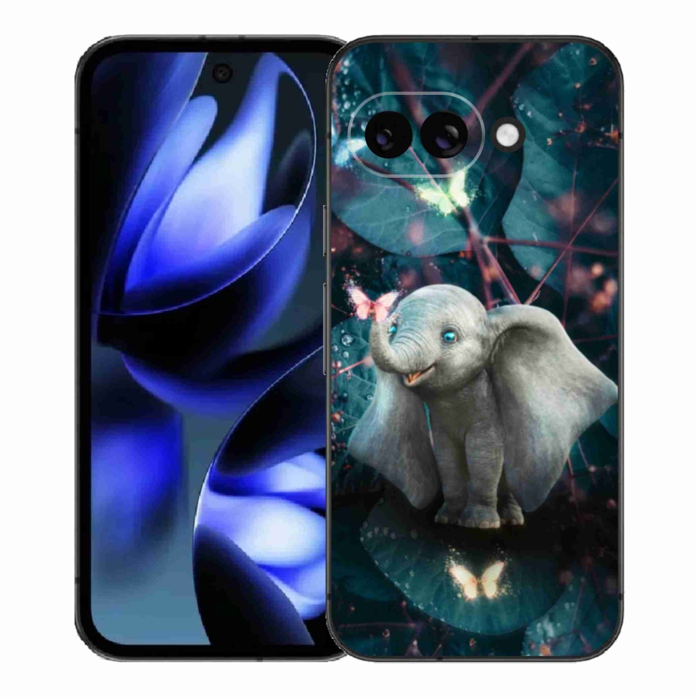 Gél borítás mmCase a Google Pixel 9a számára - aranyos elefánt