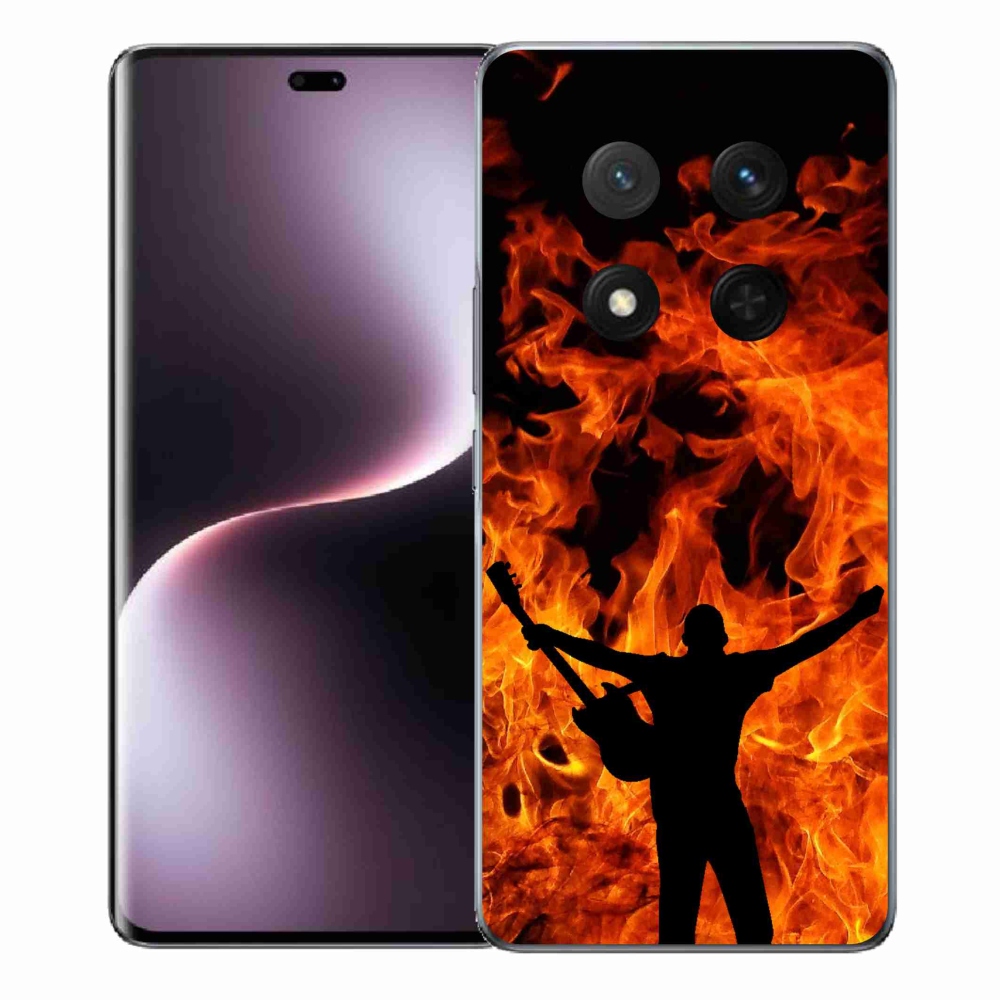 Gél borító mmCase a Honor Magic 7 Lite 5G számára - zenész és tűz