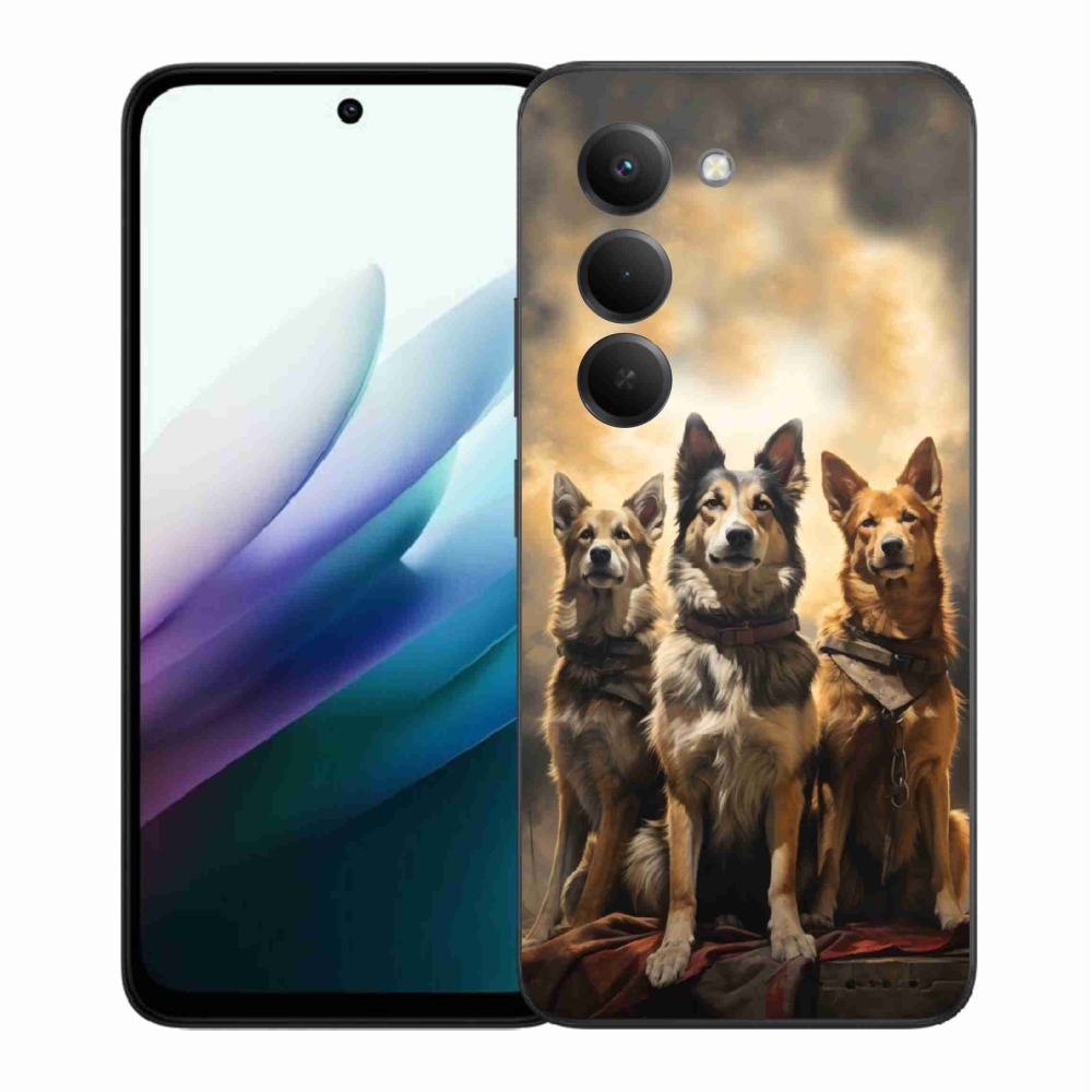 Gél borítás mmCase a Xiaomi Redmi 15 4G/5G (171mm) - három kutya