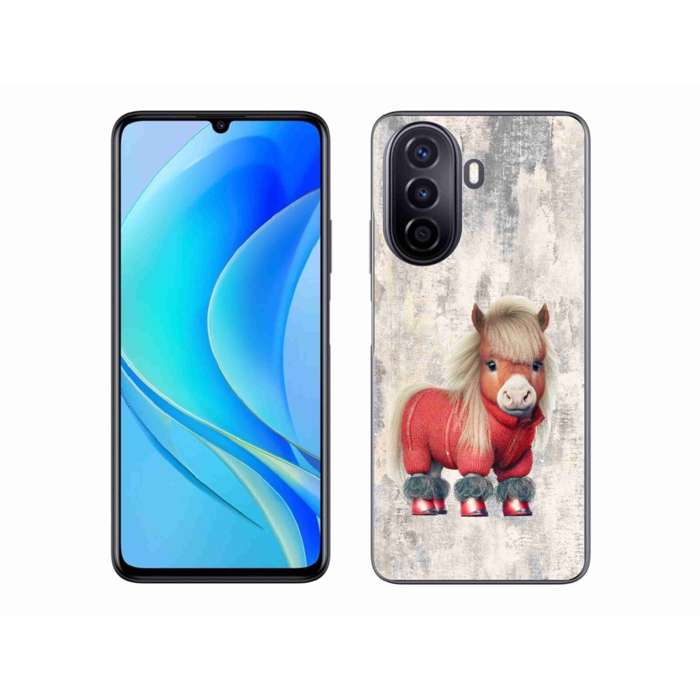 Gél borítás mmCase a Huawei Nova Y70-hez - póni pulóverben