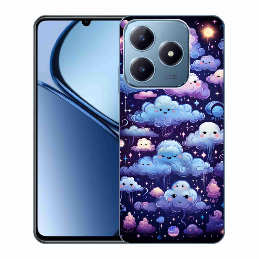Zselés borítás mmCase a Realme C63 készülékhez - felhők