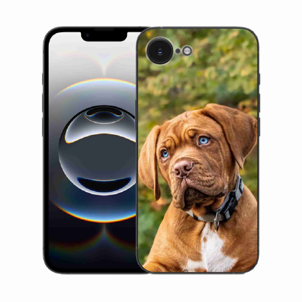 Zselés borítás mmCase iPhone 16e készülékhez - kölyökkutyakék