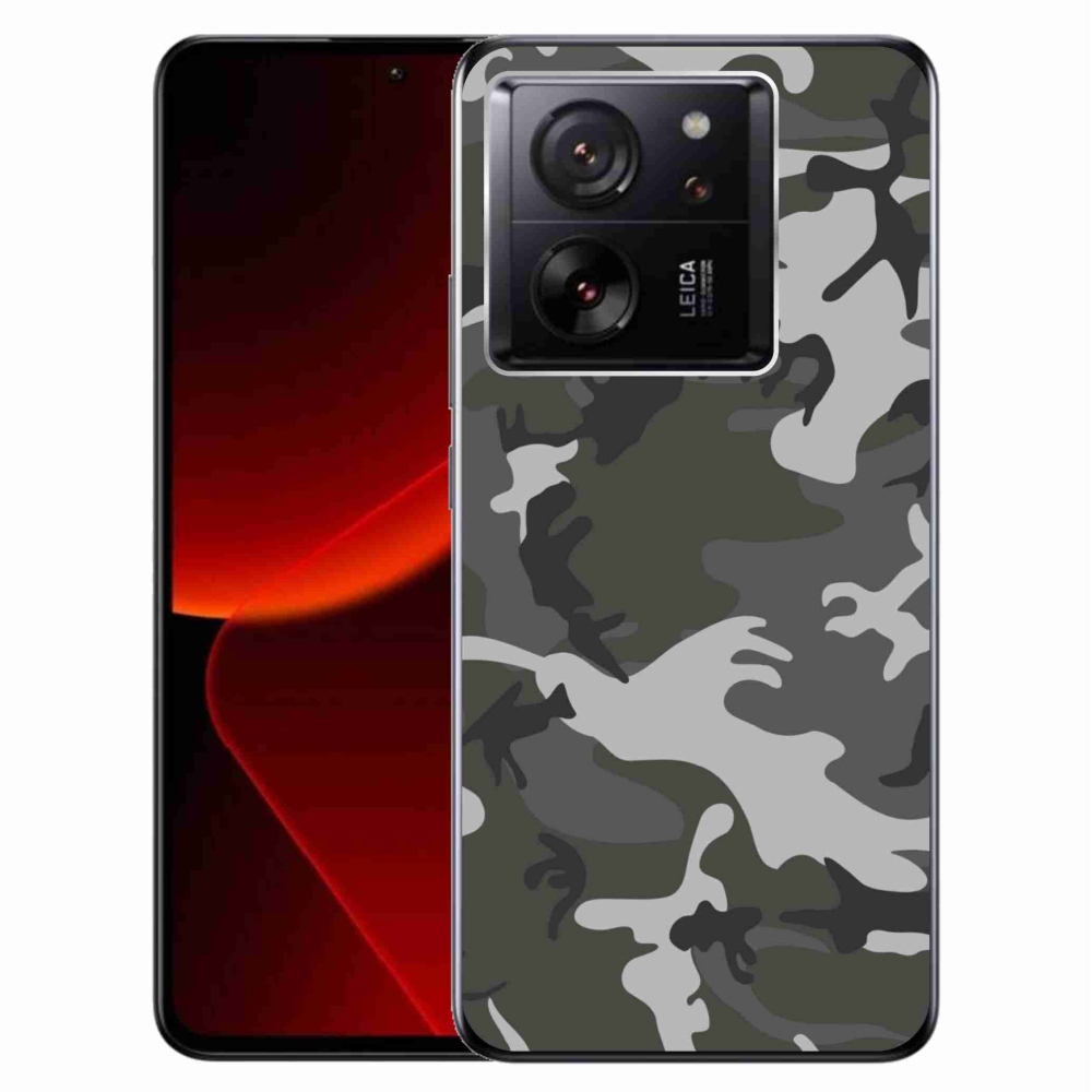 Zselés borítás mmCase a Xiaomi 13T/13T Pro számára - álcázó mintás