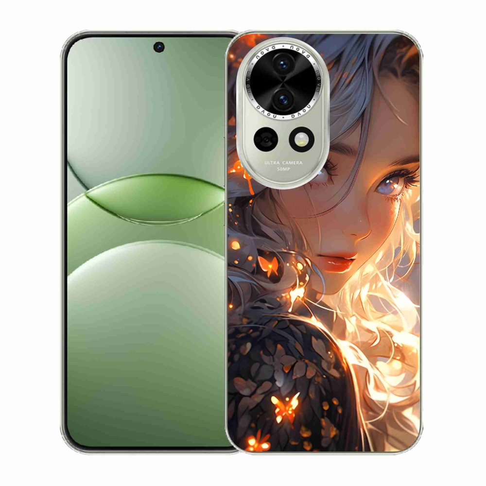 Gél borító mmCase a Huawei Nova 13 5G-n - lány és pillangók