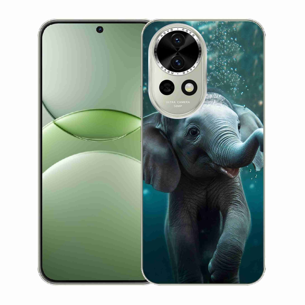 Zselés borítás mmCase a Huawei Nova 13 5G számára - elefánt a víz alatt