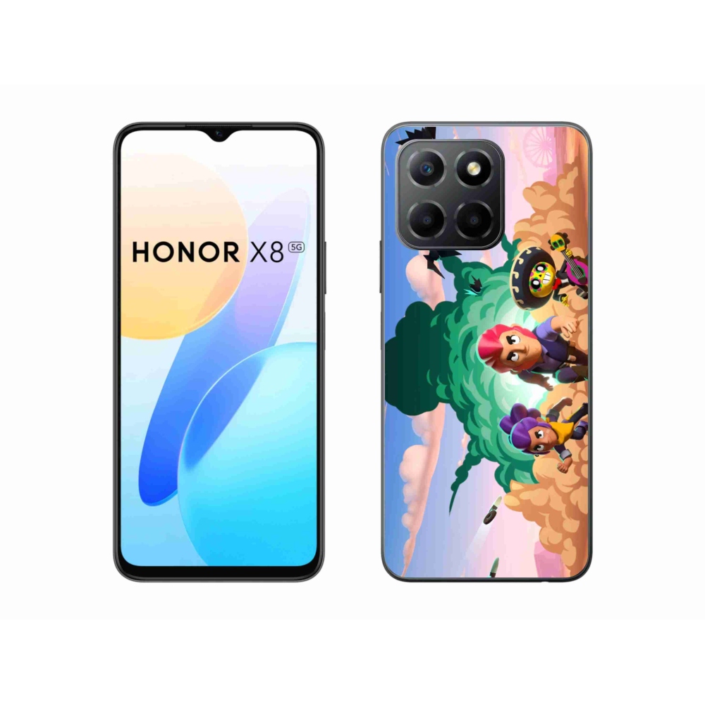 Gél borítás mmCase a Honor X8 5G/Honor 70 Lite 5G számára - bravúros csillagok
